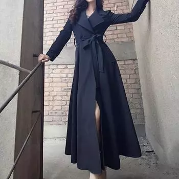 Вестерн Стиль Осень Тонкая Рубашка Свободная Куртка Женская Повседневная Топ L чёрный