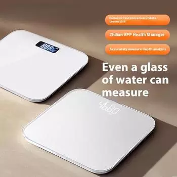Весы Бытовые интеллектуальные весы для измерения жира Маленькие электронные весы для здорового взвешивания Модель зарядки человеческого тела Высокоточное измерение жира USB Charged