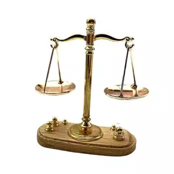 Весы для баланса на 1:12 Миниатюрных Игрушек Комнат