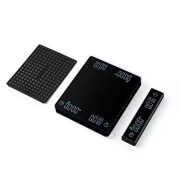 Весы для кофе с беспроводным дисплеем 3 кг/0,1 г Высокоточные весы для эспрессо Перезаряжаемые цифровые весы