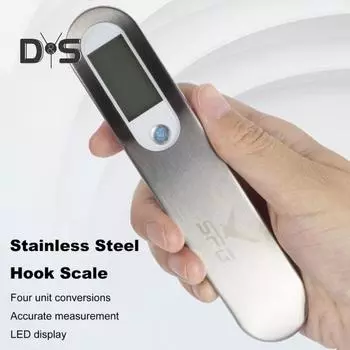 Весы для стрельбы из лука, цифровые весы, высокоточные ручные весы для измерения силы натяжения лука со светодиодным дисплеем до 110 фунтов серебряный