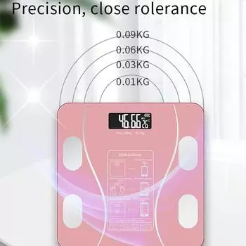 Весы для жировых отложений, умные беспроводные цифровые весы для ванной комнаты, анализатор состава тела с приложением для смартфона, Bluetooth-совместимый