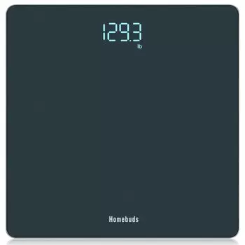 Весы Homebuds Health Just High Автоматическая мощность Поддерживает до Электронные батареи, закаленные телом В комплекте [Новый тонкий] Измеритель, Езда, Точность,