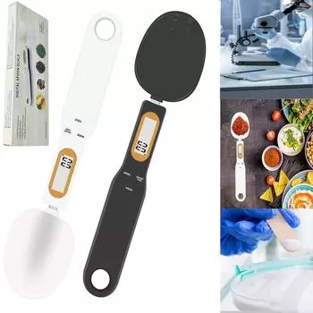 Весы-ложки, электронные пищевые весы 500 г/0,1 г, взвешивание в граммах и унциях, цифровые кухонные весы с ручкой и носиком для кофе