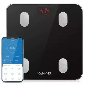 Весы RENPHO Весы Renfo Измеритель состава тела Измеритель жира в организме Высокоточный смартфон Управление здоровьем, связанный с процентом жира и воды Весы для измерения веса
