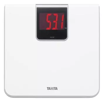 Весы Tanita цифровые с большим экраном LED Белый WH Включаются просто катаясь HD-395