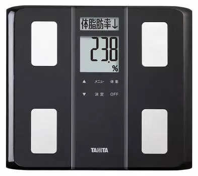 Весы Tanita Weight Body Composition Изготовлены из черного цвета Двойной ЖК-дисплей для удобства Можно хранить вертикально Весы, метр, 50 г, Япония, BC-331 BK, просмотр,