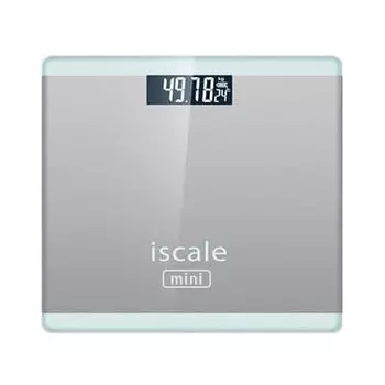 Весы тонкие простые цифровые компактные измерительные приборы для здоровья серебристые