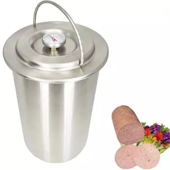 Ветчинница 304 из нержавеющей стали Пресс для мяса Сэндвичница с термометром Кулинарные принадлежности