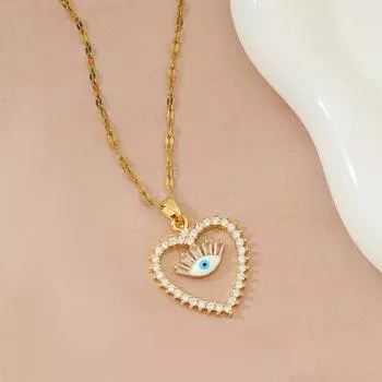 Ветер Легкая Роскошь Любовное Ожерелье Женская Индивидуальность Универсальный Темперамент Глаз Демона Ключичная Цепочка