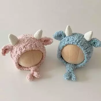 Ветер милый ягненок в форме детской шапки зимняя детская теплая овечья шерсть детская шапка с ушками шерстяная шапка Reference 6-36 months + 46-50CM