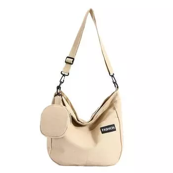 Ветер Модная Сумка Через Плечо Повседневная Сумка Женская Однотонная Простая Свежая Популярная Большая Вместимость Сумка-мессенджер Женская Сумка хаки