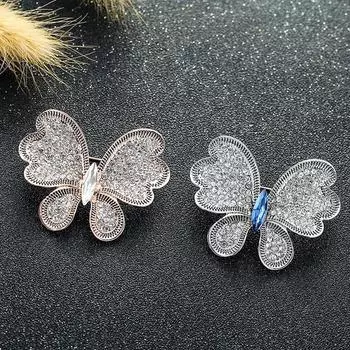 Ветер Одежда Насекомое Бабочка Брошь Аксессуары Для Одежды Персонализированный Сплав Блестящий Стразы Брошь Вырез