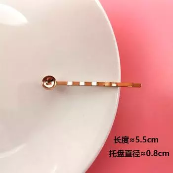 Ветер Простой Золотой С Подносом Заколка Утиный Клюв DIY Металлические Липкие Аксессуары Боковая Заколка Заколка Для Челки Однословная Заколка Аксессуары Для Волос