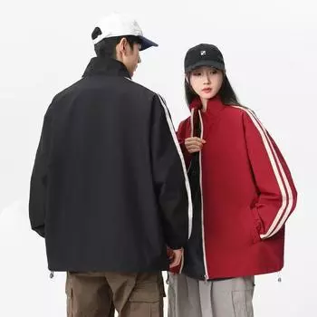 Ветер Ретро Классический Двойной Перекладины Простой Открытый Ветрозащитный Водонепроницаемый Свободный Повседневный Стоячий Воротник M серый
