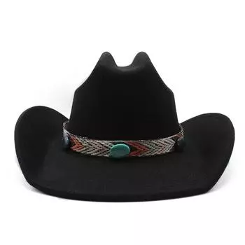 Ветер ретро однословный топ джинсовая шерстяная джазовая шляпа детская универсальная фетровая шляпа британский цилиндр модный мужской M56-58cm хаки