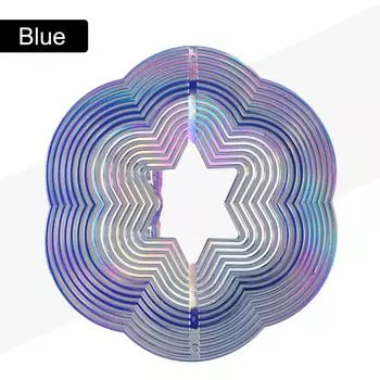 Ветер Spinner Wind Chime красочное украшение для сада подвесной кулон на открытом воздухе вращающийся Wind Chimes садовый декор красный