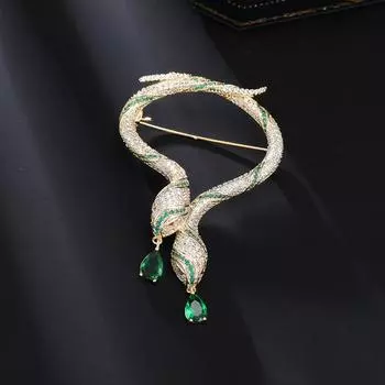 Ветер умная личность змея брошь зодиак натальный год творческий циркон продвинутый смысл змея корсаж пальто булавка