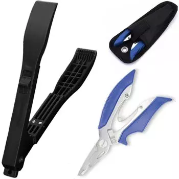 Ветер усиливается Плоскогубцы для захвата рыбы Щипцы для рыбы Ножницы для рыбы Щипцы для рыбалки Плоскогубцы для извлечения крючков Плоскогубцы для ловли рыбы (синий) синий