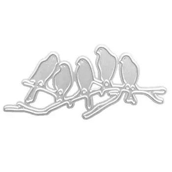 Ветка дерева птица металлические трафареты DIY штампы ремесла шаблон формы трафареты для тиснения скрапбукинга 1198