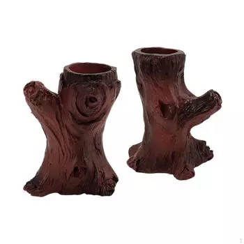 Ветка подсвечник подсвечник Центральный подсвечник Votive Tealight на день рождения Brown Red