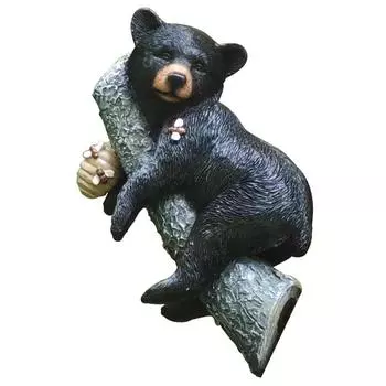 Ветка спящего медведя статуя смоляное животное украшение для сада двор на открытом воздухе