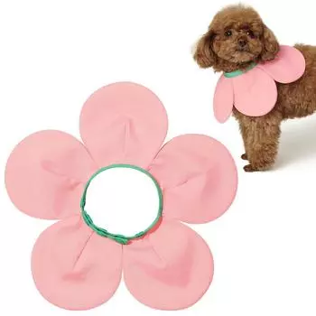 VETRESKA Бандана для домашних животных Полотенце для слюны домашних животных в форме цветка Регулируемый нагрудник Ошейник для кошек и собак Шарф для домашних животных Легко устанавливается Моющийся Мягкий и милый