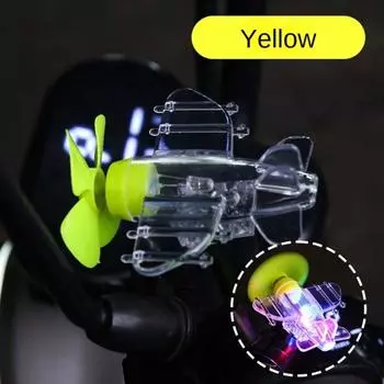 Ветроэнергетика Мини Самолет Светодиодная Подсветка Энергия Ветра Маленький Самолет Украшение Велосипедные Гаджеты