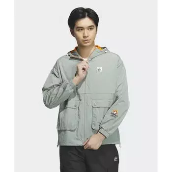 Ветровка ADIDAS Adventure - серебристо-зеленый IK8594 2XL