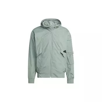 Ветровка Adidas City Escape, повседневная свободная спортивная куртка с капюшоном, мужские топы, серебристо-серый, зеленый IC6732 XXXL