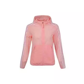 Ветровка Adidas с 3 полосками, женская верхняя одежда, розовая FT2883 S