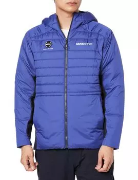 Ветровка Descente AERO CAPSULE Hybrid с капюшоном на молнии, легкая, термостойкая, водоотталкивающая, эластичная, для тренировок, размер S [Move Sports] BLNV(DMMWJC40)
