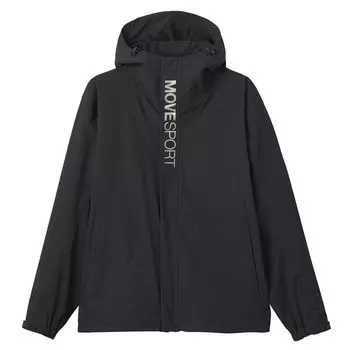 Ветровка Descente HEATNAVI нейлоновая толстовка с капюшоном на молнии с водоотталкивающим эффектом для тренировок BK [Move Sports]