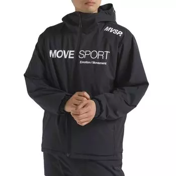 Ветровка Descente с капюшоном на молнии с капюшоном, легкая, термотренировочная BK XO [Move Sports] (DMMWJF31)