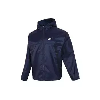 Ветровка для бега Nike с капюшоном Мужская верхняя одежда синяя DC6978-451 M