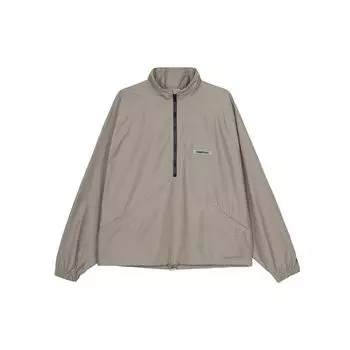 Ветровка Fear of God Essentials с высоким воротником, полумолнией и заниженными плечами. Ветровка унисекс Cement FOG-FW20-359 L