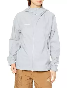 Ветровка Glider с капюшоном, азиатский крой, Glider WB Hooded Jacket AF Women platinum [Mammut] 2.0 Женская / 2.0 1012-00640 платиновый