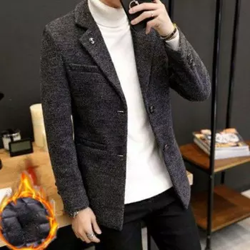 Ветровка, мужское пальто средней длины, мужская куртка, осенне-зимняя трендовая плотная зимняя одежда M