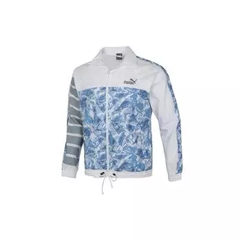 Ветровка Puma Mountain Aop с воротником-стойкой и логотипом Мужские куртки белые 534542-99 S