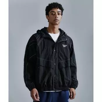 Ветровка с капюшоном Reebok Rival Ripstop черного цвета S