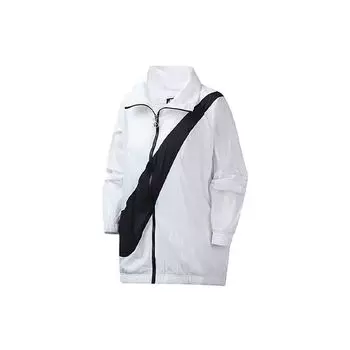 Ветровка с воротником-стойкой Nike на молнии, женские куртки, белые CV8659-100 L