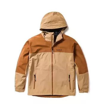 Ветровка Timberland Color Block, легкая куртка с капюшоном, походная водонепроницаемая куртка унисекс, средне-коричневая A5Z3Y-K43 XL