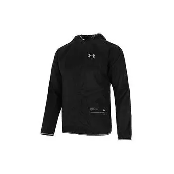 Ветровка Under Armour Qualifier Storm Running с капюшоном и логотипом, мужская верхняя одежда, черная 1326597-001 M