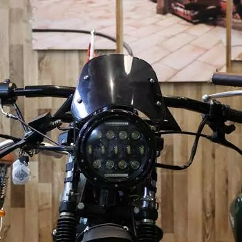 Ветровое стекло для фары мотоцикла Honda Kawasaki Suzuki 5-7 дюймов Ветровой дефлектор дым