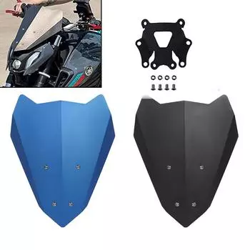 Ветровое стекло мотоцикла алюминиевое ветровое стекло для YAMAHA MT-07 MT07 MT 07 FZ07 FZ-07 2025-2025 дефлекторы от ветра защита синий
