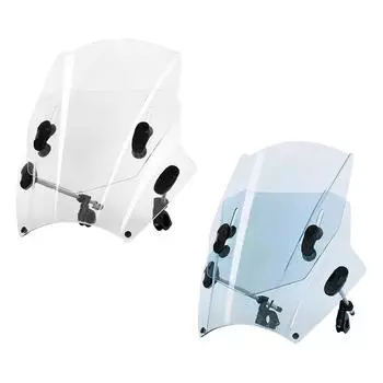 Ветровое стекло мотоцикла Регулируемое сменное приспособление Простая установка мотоцикла прозрачный