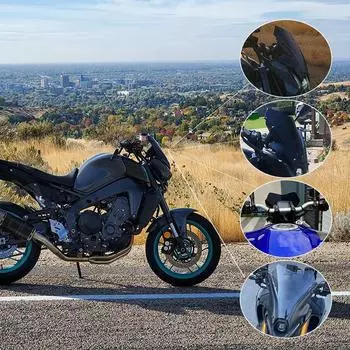 Ветровое стекло мотоцикла Ветровое стекло для YAMAHA MT-09 MT09 SP MT 09 FZ09 FZ-09 2025-2025 Защита от ветра Дефлекторы чёрный