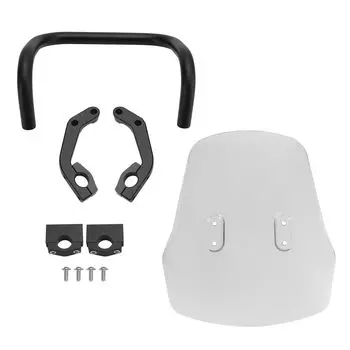 Ветровое стекло VIPIH, подходящее для мотоцикла Honda CRF300L, металлическое крепежное приспособление для переднего щитка CRF250L, ветровое стекло мотоцикла чистый