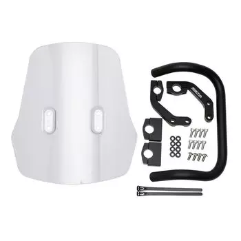 Ветровое стекло ZETA RACING WR155R Adventure Стандартное лобовое стекло с подсветкой Дымовой экран можно перевернуть вверх дном Установка мобильного устройства Стандартная планка крепления чистый