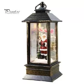 Ветровые огни в рождественском стиле, мультяшная модель Санта-Клауса/Снеговика, создающая атмосферу, подвесные рождественские фонарики Angel